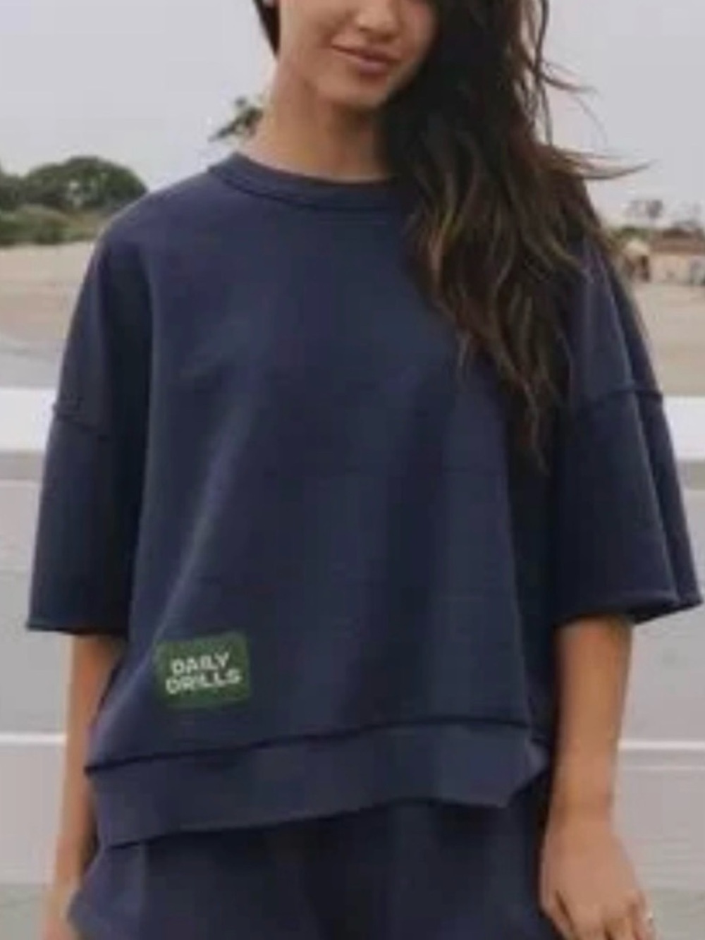 ISO DAILY DRILLS NAVY SHORT SLEEVE CREWNECK
